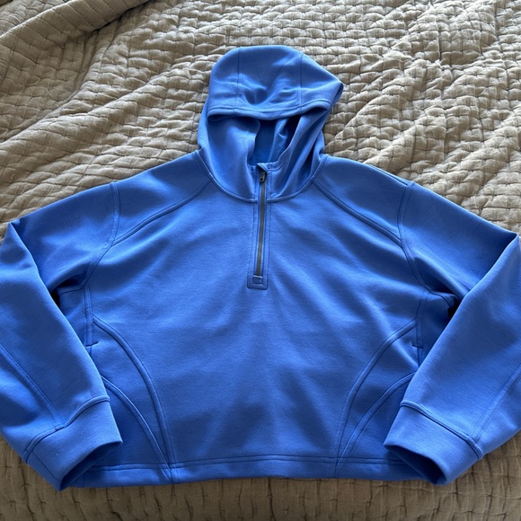 Lululemon Modal Spacer Training Half-Zip Hoodie - Picture 3 of 5